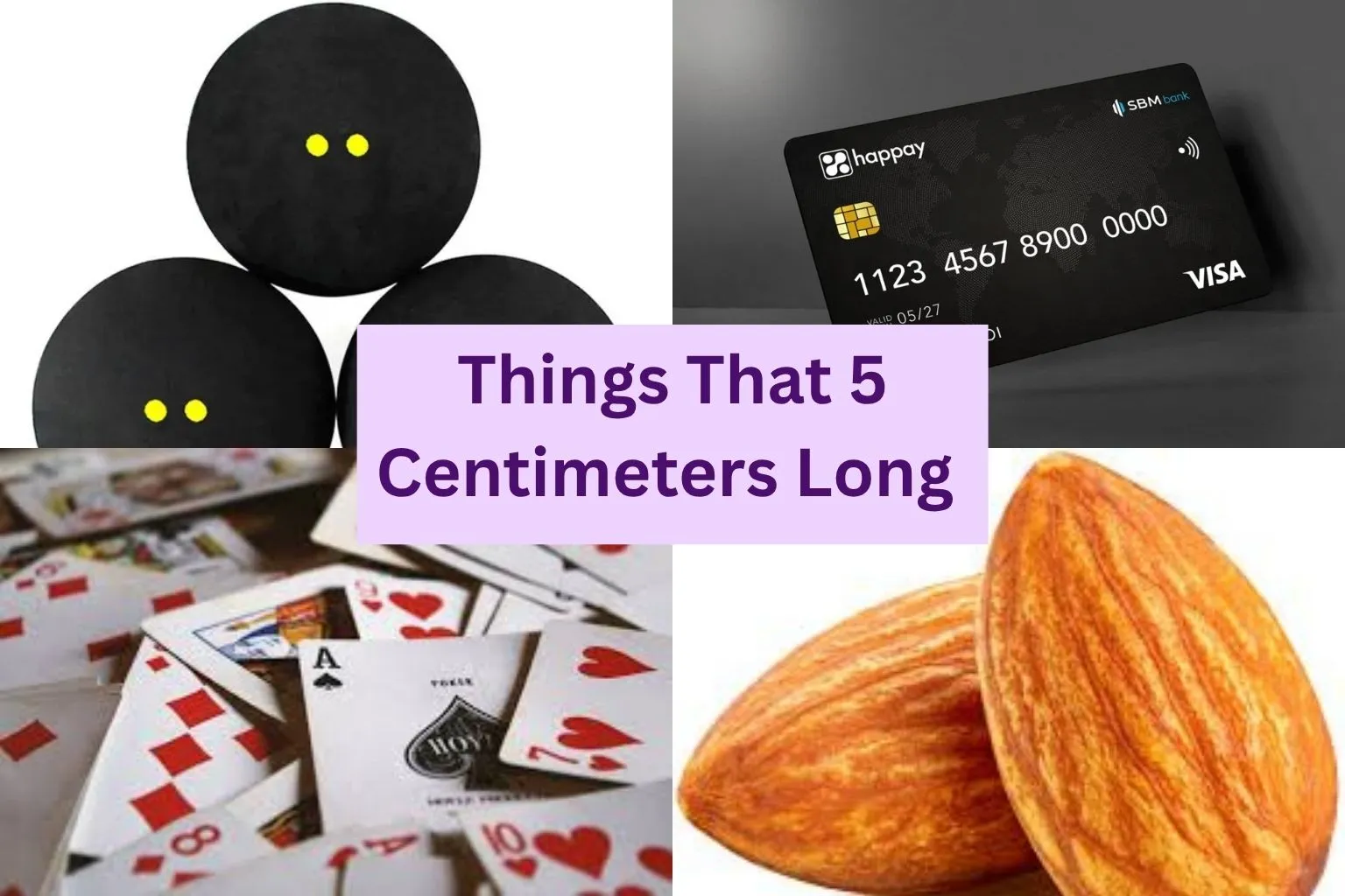 objects that are 5 centimeters long