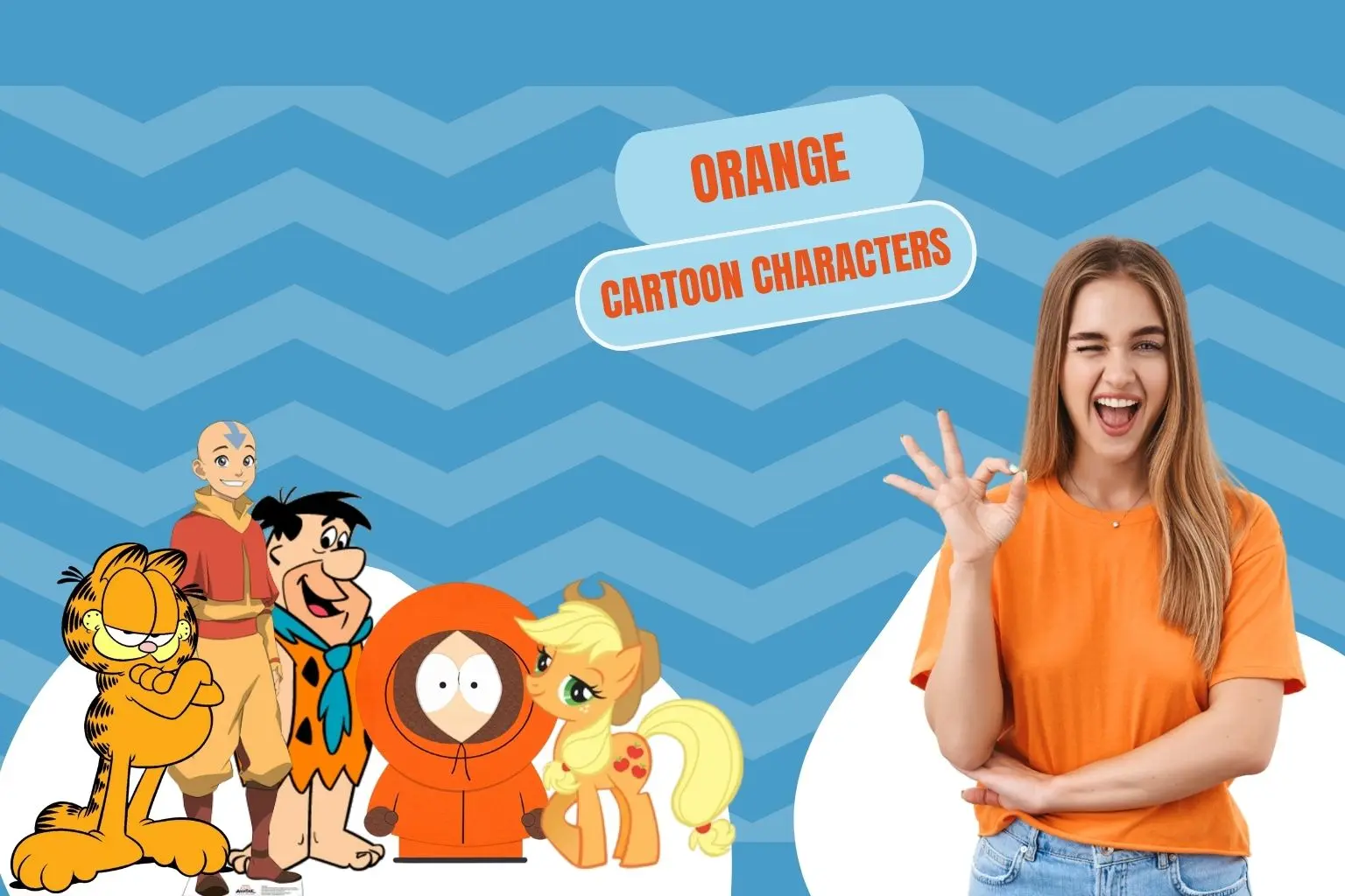 orange cartoon characters