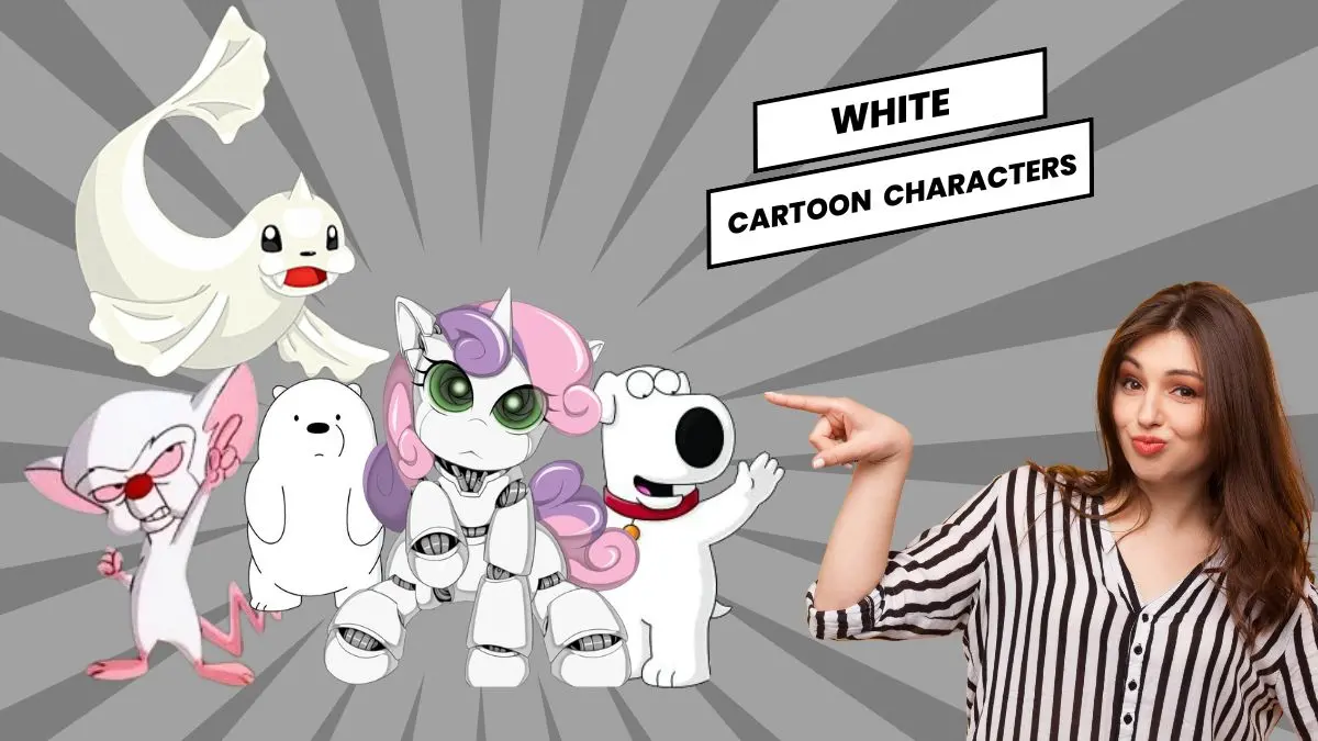 white cartoon characters